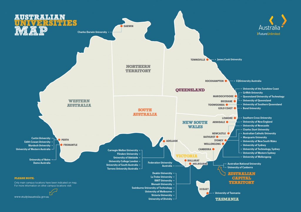 Australian-Universities-Map_May14 Form đăng ký du học Úc
