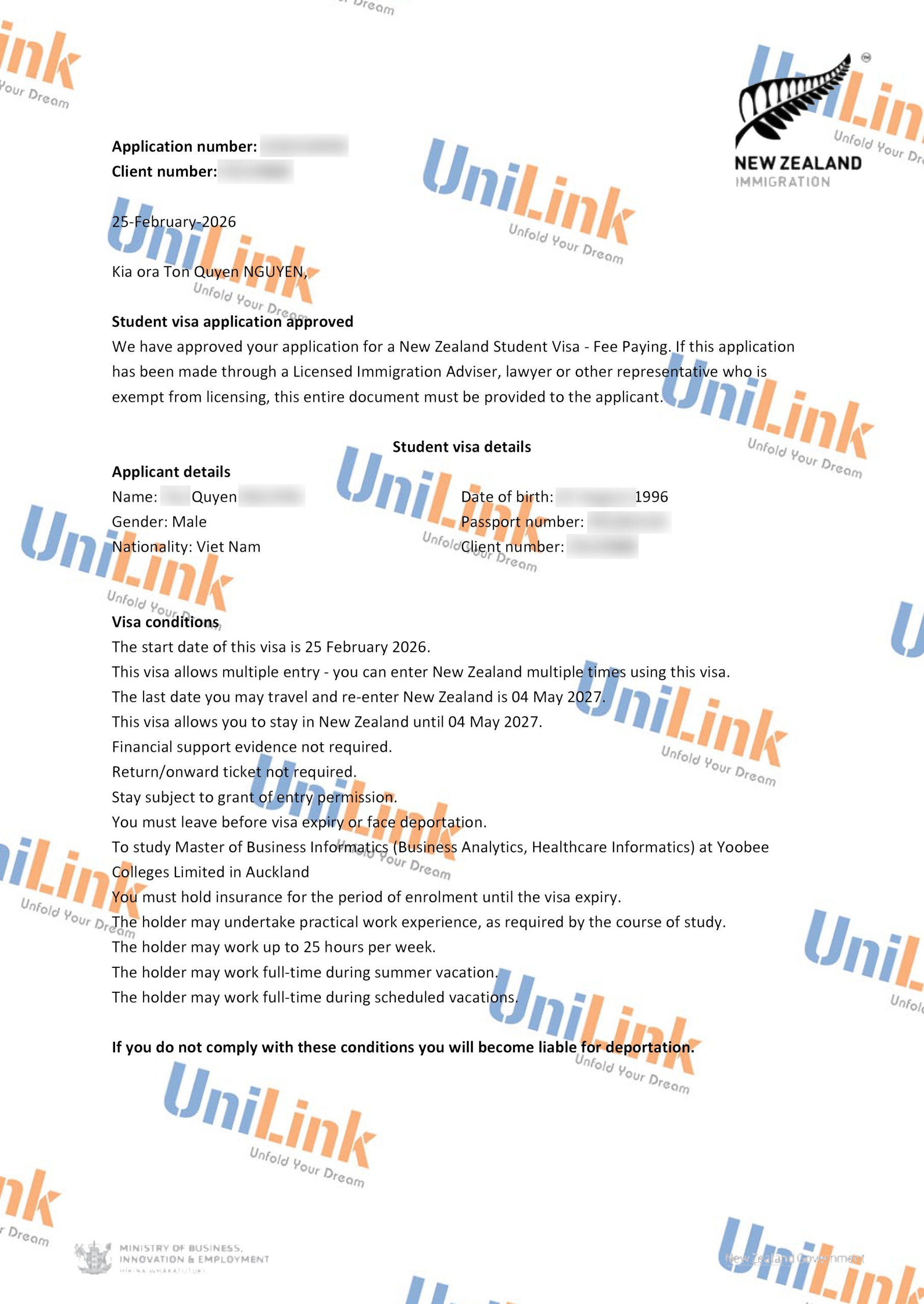 Nguyen Ton Quyen_Visa NZ Yoobee
